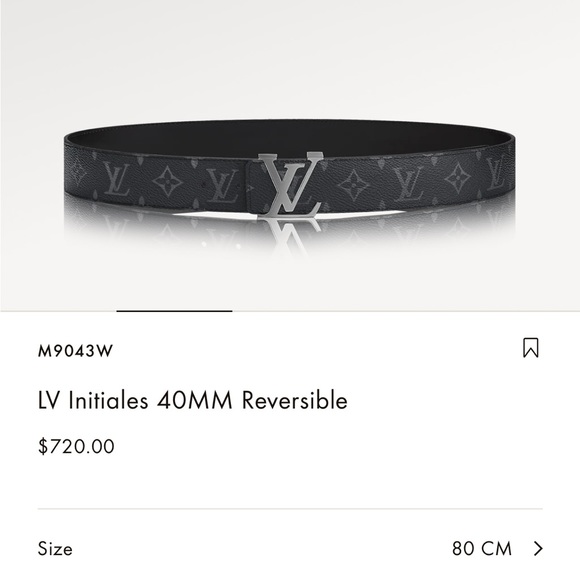 M9043W
LV Initiales 40MM Reversible
30/32in - Picture 7 of 9